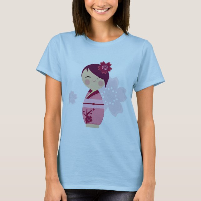 T-shirt Kokeshi Sakura Ringer Tee (Devant)