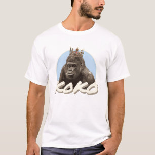 T-shirt Koko la couronne de port de gorille