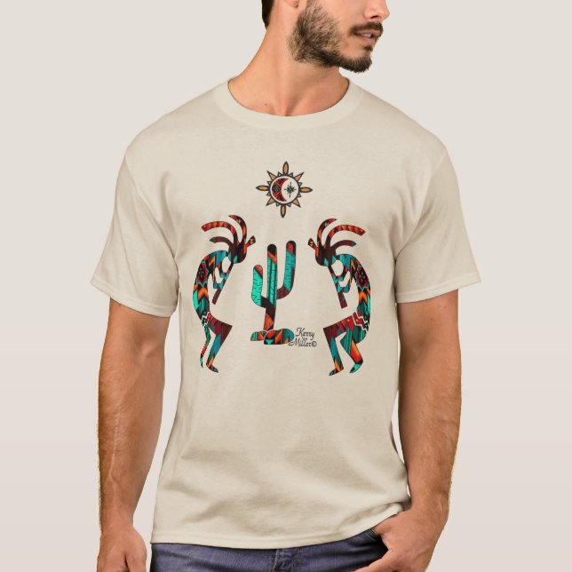 T-shirt Kokopelli Et Cactus (Devant)