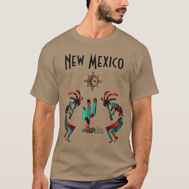 T-shirt Kokopelli Et Cactus (Devant)