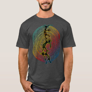 T-shirt Kokopelli Musicien acrobates Mandala 1 Fan Fun