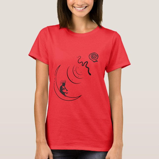 T-shirt Kokopelli Petroglyphs Rock Art (Devant)
