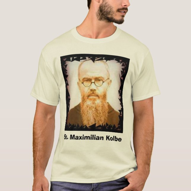 T-shirt Kolbe, St Maximilian Kolbe (Devant)