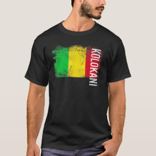 T-shirt Kolokani Mali Drapeau Pour Maliens Hommes Femmes E