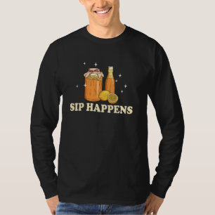 T-shirt Kombucha Lover Sip Happens Beverage Fun
