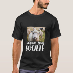 T-shirt Komme Was Wolle Agneau Dire Laine De Mouton Tête D