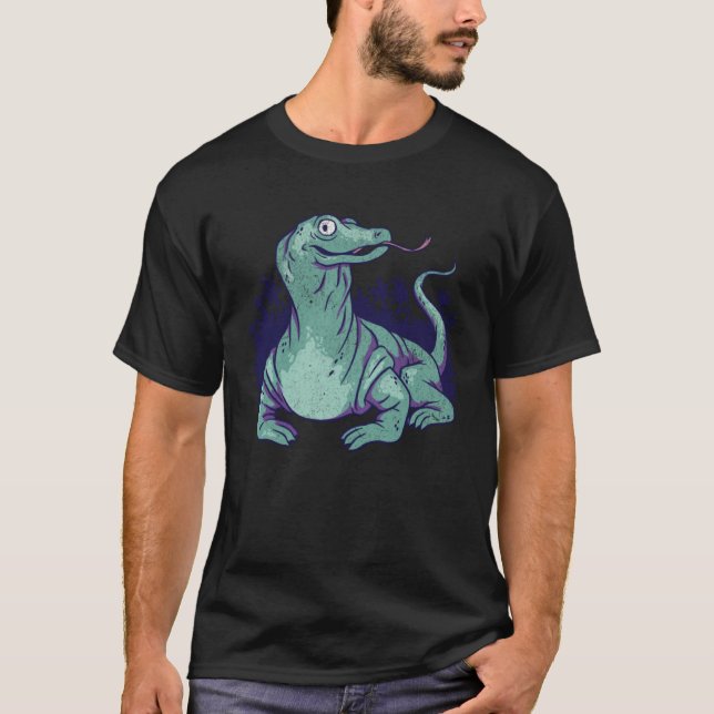 T-shirt Komodo Dragon Lizard  Vacation Traveler Animal Ret (Devant)