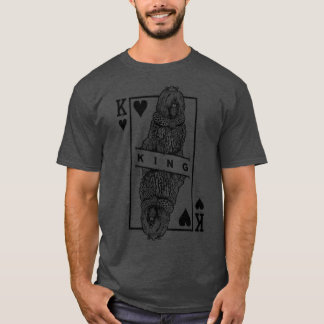 T-shirt Komondor Hongrois Cheepdog King Of Hearts Mop Chie