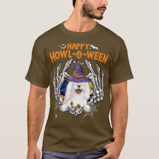 T-shirt Komondor Skeleton Heart Happy HowlOWeen Costume 