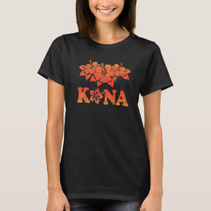 T-shirt Kona Beach Hawaii Hibiscus Fleur été vacances