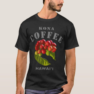 T-shirt Kona Coffee Hawaii Célèbre Big Island Modern Hawai