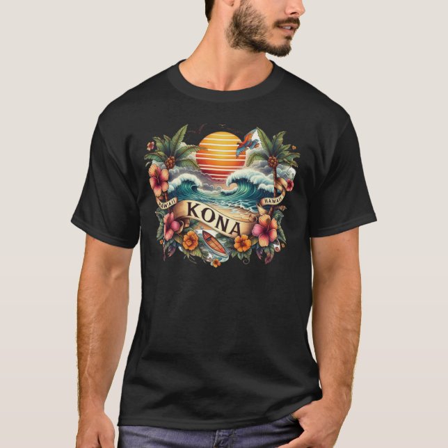 T-shirt Kona Hawaï 1 (Devant)
