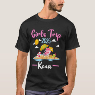 T-shirt Kona Hawaii Beach Girls Trip 2025 Vacances d'été