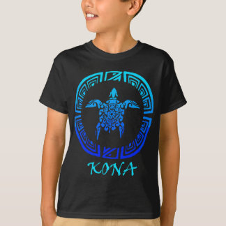 T-shirt Kona, Hawaii Vintage Retro Tribal Turtle Vacances