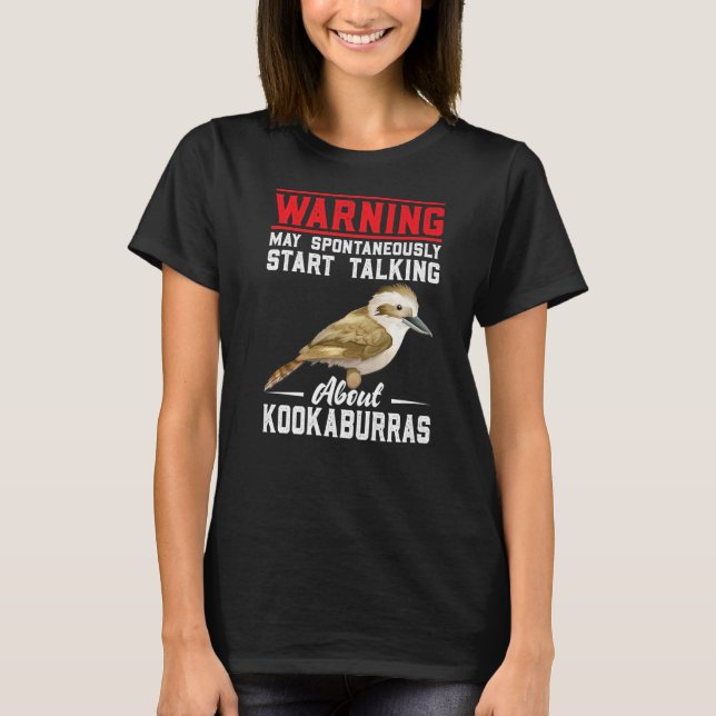 T-shirt Kookaburra Australian Bird watcher riant Bird F (Devant)