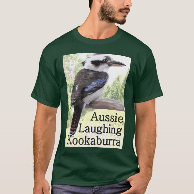 T-shirt Kookaburra riant australien (Devant)