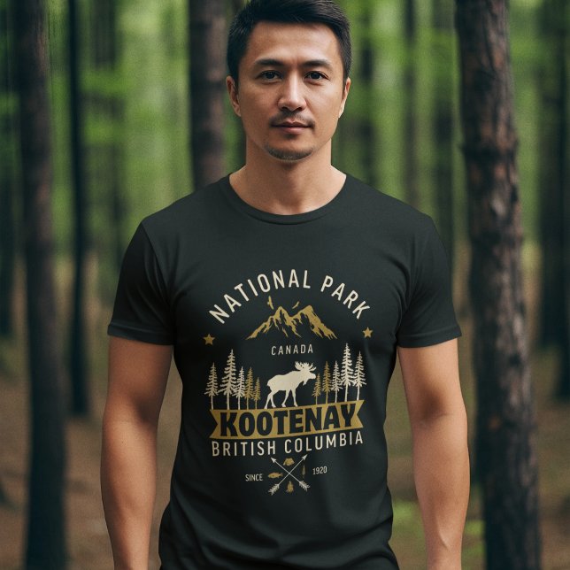 T-shirt Kootenay National Park Canada Vintage Landscape (Créateur téléchargé)