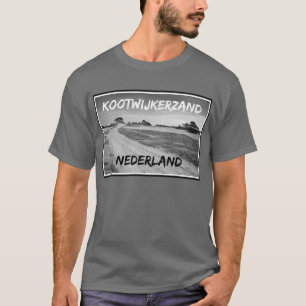 T-shirt Kootwijkerzand, Nederland, noir et blanc