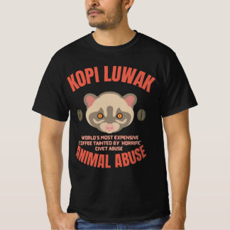 T-shirt Kopi Luwak Animal Abus - Luwak Coffee