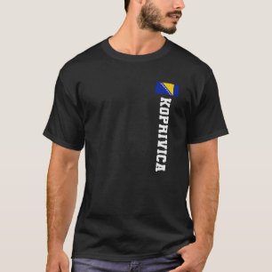T-shirt Koprivica Bosnie Drapeau Nom Manteau Arme Emblème
