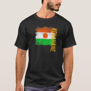 T-shirt Korahane Niger Drapeau Pour Les Nigériens Hommes F