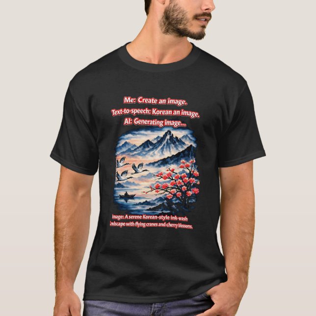 T-shirt Koreaniser une image – Belle erreur de communicati (Devant)
