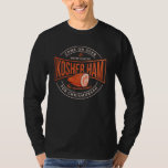 T-shirt Kosher Ham pour Chrismukkah Hanoukka Novelty<br><div class="desc">Célébrez les Hanoukka avec fierté et humour tout en se réunissant avec toute la famille. Ce design graphique de festival fait un cadeau parfait pour les vacances.</div>