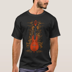 T-shirt Koto String Instrument Japonais Art Musicien Cadea