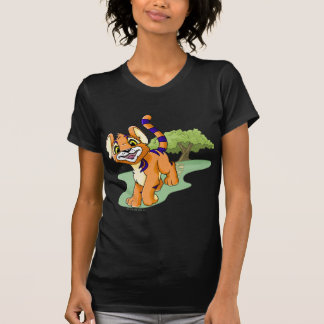 T-shirt Kougra orange aventureux sur l'île de mystère