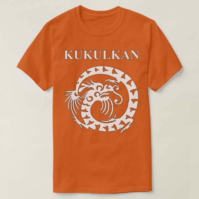 T-shirt Koukoulkan Ancien Serpent Maya Dieu (Design devant)