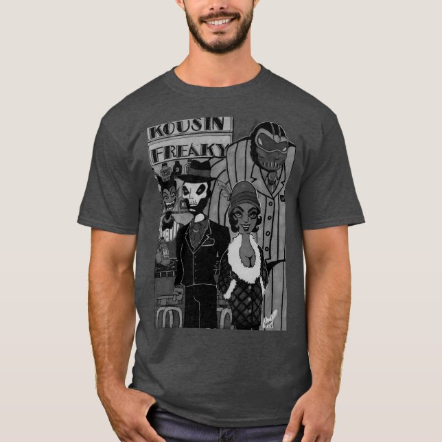 T-shirt Kousin Freaky années 1930 (Devant)