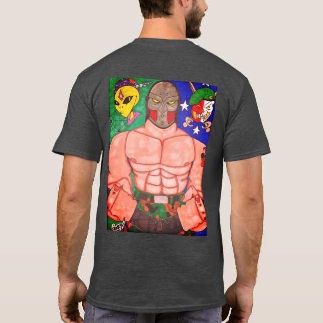 T-shirt Kousin Freaky B/W Demon (Dos)