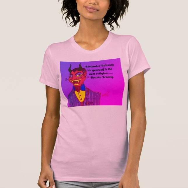 T-shirt Kousin Freaky Devil se souvient (Devant)