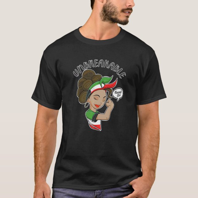 T-shirt Koweit Girl Inbrisable I Patrimoine koweïtien I Ku (Devant)