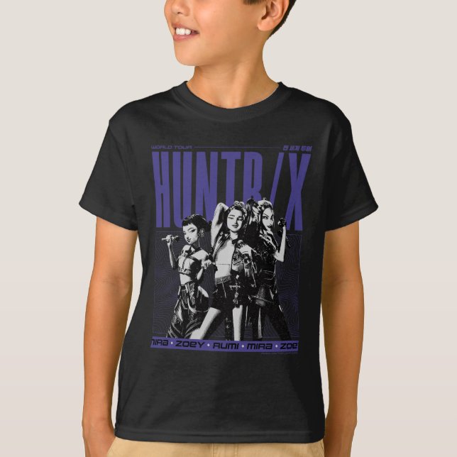 T-shirt Kp Demon Hunters Halloween World Tour Huntrix Ster (Devant)