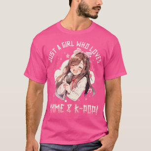 T-shirt Kpop Coréen Popmusic Juste Une Fille Qui Aime Anim