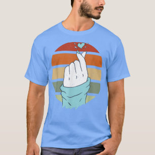 T-shirt Kpop Finger Heart Korean Humor Music Lover