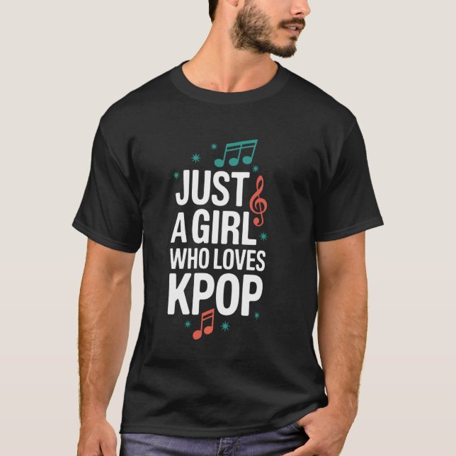 T-shirt Kpop Juste Une Fille Qui Aime Kpop (Devant)