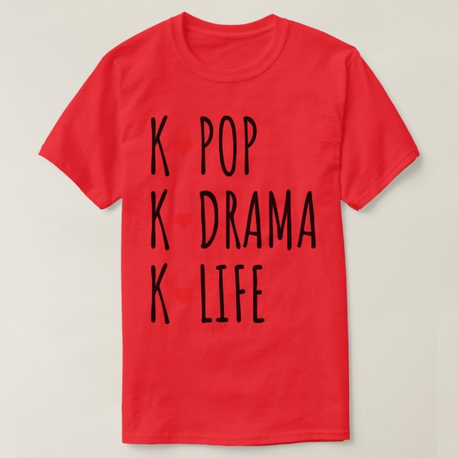 T-shirt KPop KDrama KLife (Design devant)