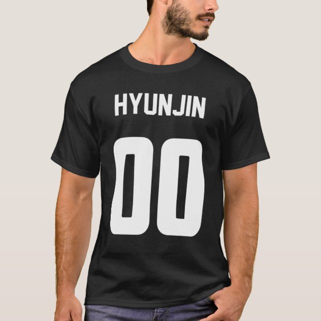 T-shirt KPOP STRAY ENFANTS HYUNJIN 00 Classic (Devant)
