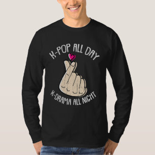 T-shirt Kpop Toute La Journée Kdrama Toute La Nuit K Pop F