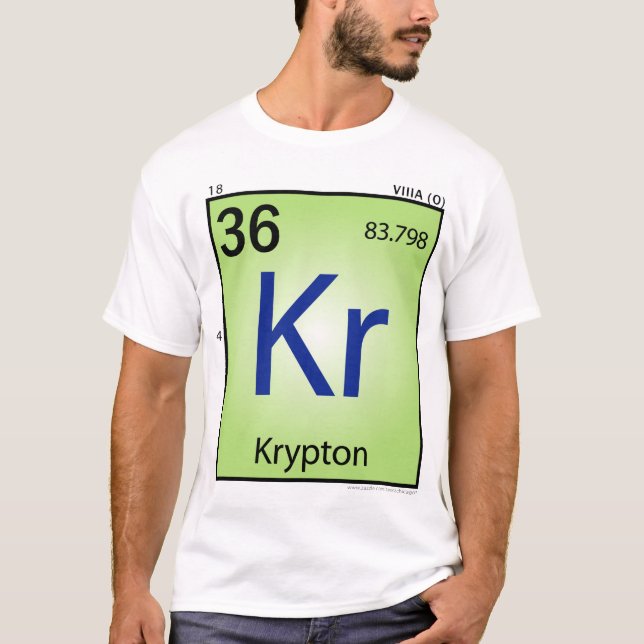 T-shirt (Kr) d'élément de krypton - avant (Devant)
