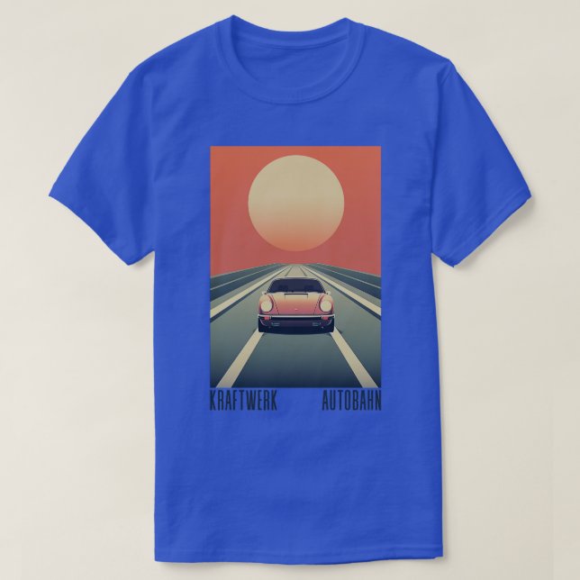 T-shirt Kraftwerk Autobahn Retro esthétique Design origina (Design devant)