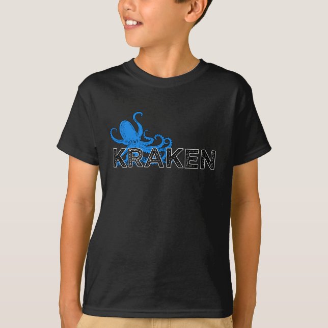 T-shirt Kraken - bleu (Devant)