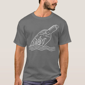 T-shirt Kraken dans une bouteille