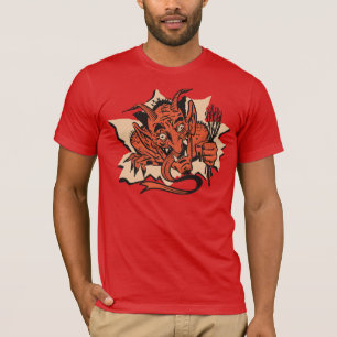 T-shirt Krampus Busch à travers votre chemise