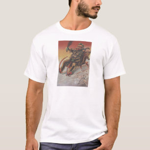 T-shirt Krampus Kidnapping d'enfants Sleigh