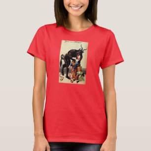 T-shirt Krampus Kids in Panier de Noël Chemise de Noël