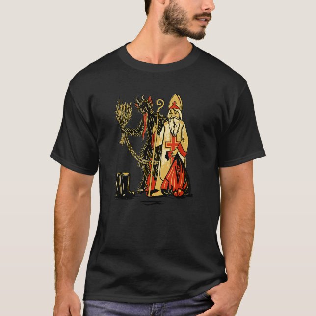 T-shirt Krampus Saint Nicolas Démon de Noël Merry Kramp (Devant)