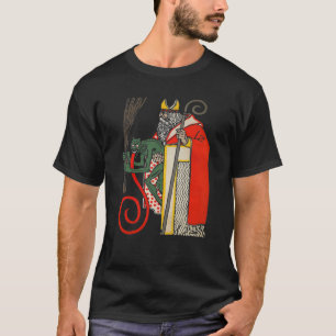 T-shirt Krampus Vintage et Père Noël
